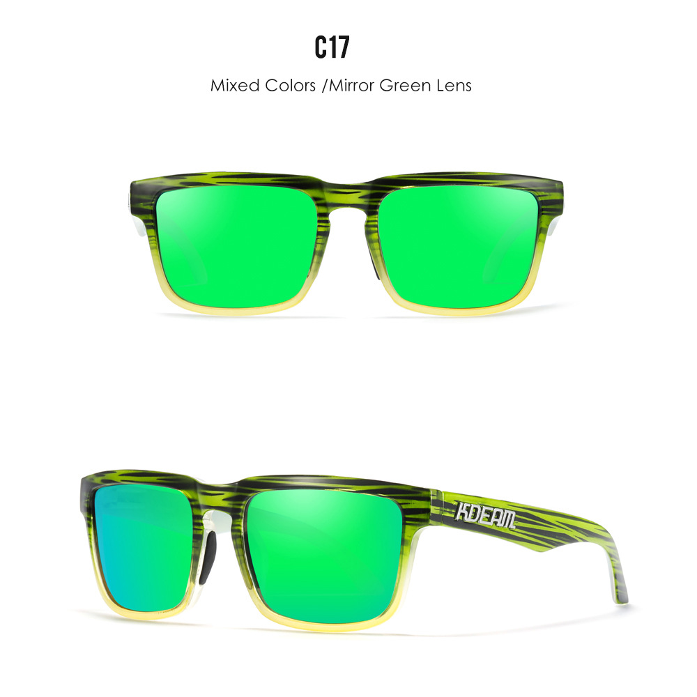 Classic polarized sunglasses for men and women ultra light driving glasses colorful real film sunglasses - Image 17