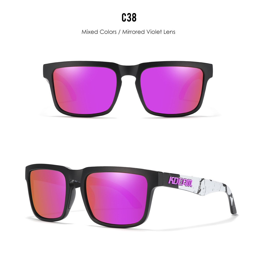 Classic polarized sunglasses for men and women ultra light driving glasses colorful real film sunglasses - Image 39