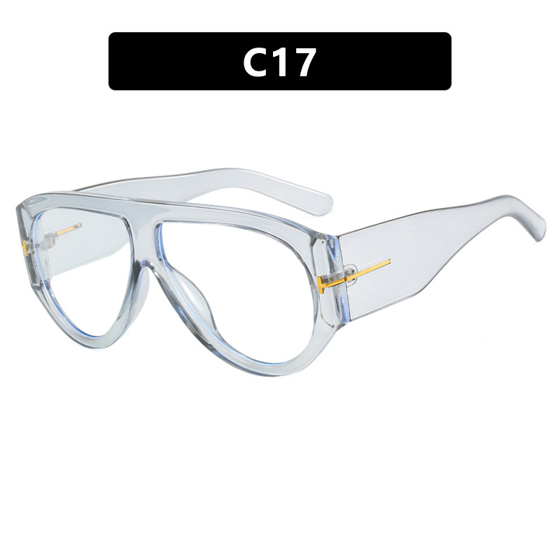 T-shaped large frame sunglasses, pilot's toad fashion cross-border sunglasses, personalized women's sunglasses - Image 18