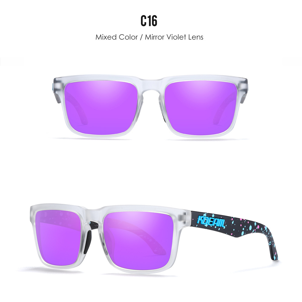Classic polarized sunglasses for men and women ultra light driving glasses colorful real film sunglasses - Image 16